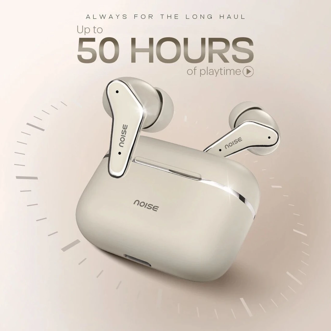 Noise Buds VS102 Elite with 50Hr Playtime, ENC, Quad Mic, Chrome finish Flybird Design Bluetooth - Image 2