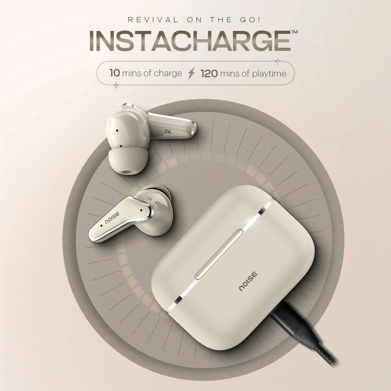 Noise Buds VS102 Elite with 50Hr Playtime, ENC, Quad Mic, Chrome finish Flybird Design Bluetooth - Image 5